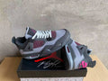 Air Jordan 4 Grey and Pink Sneakers