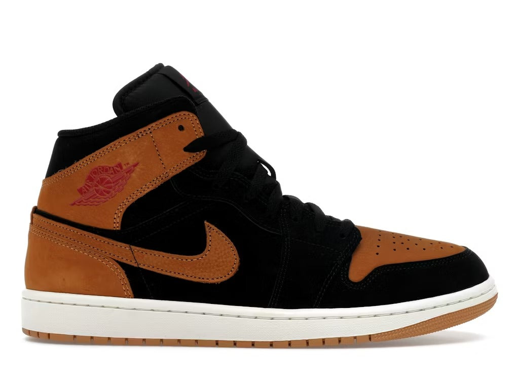 Air Jordan 1 Mid SE Black Flax