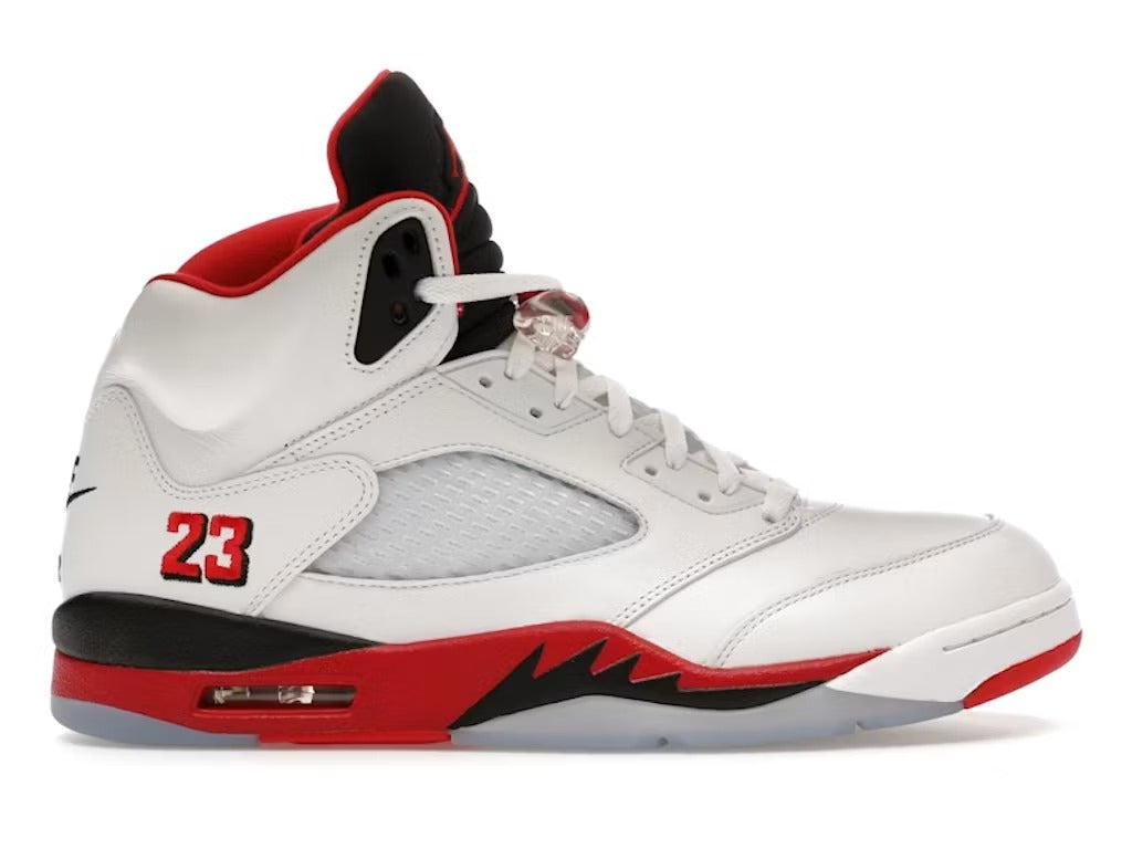 Air Jordan 5 Retro Fire Red Black Tongue (2025)