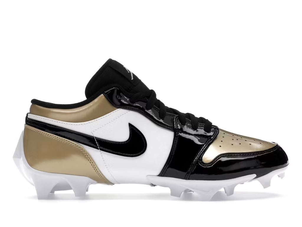 Air Jordan 1 Low TD Cleat Patent Gold Toe
