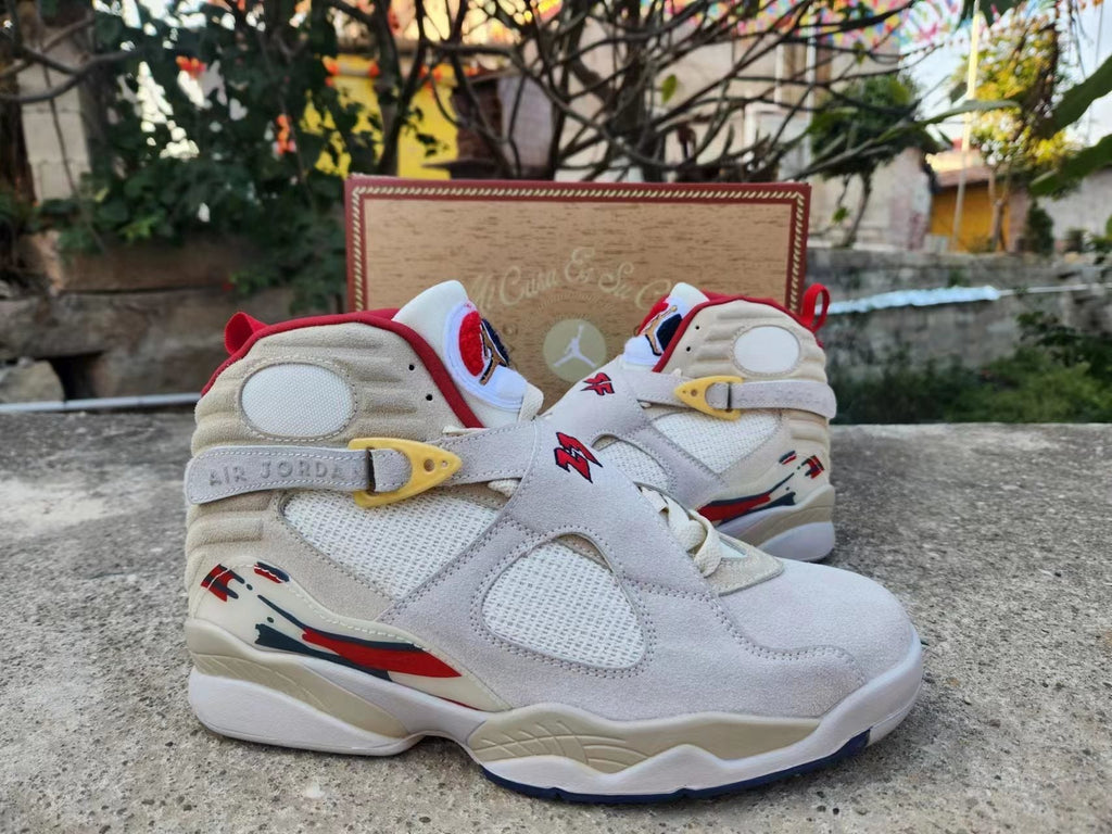 SoleFly x Air Jordan 8 "Mi Casa Es Su Casa" - White & Gold