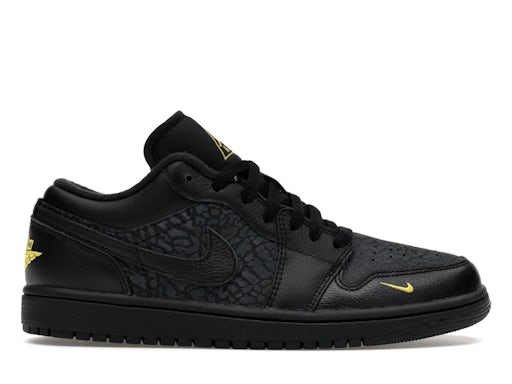 Air Jordan 1 Low Black Elephant Print