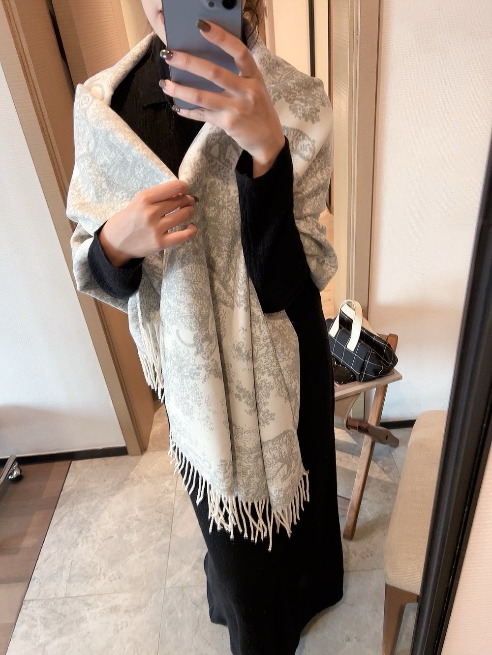 Dior Animal Toile Fringed Scarf