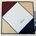 Chanel Geometric Color-Block Square Scarf