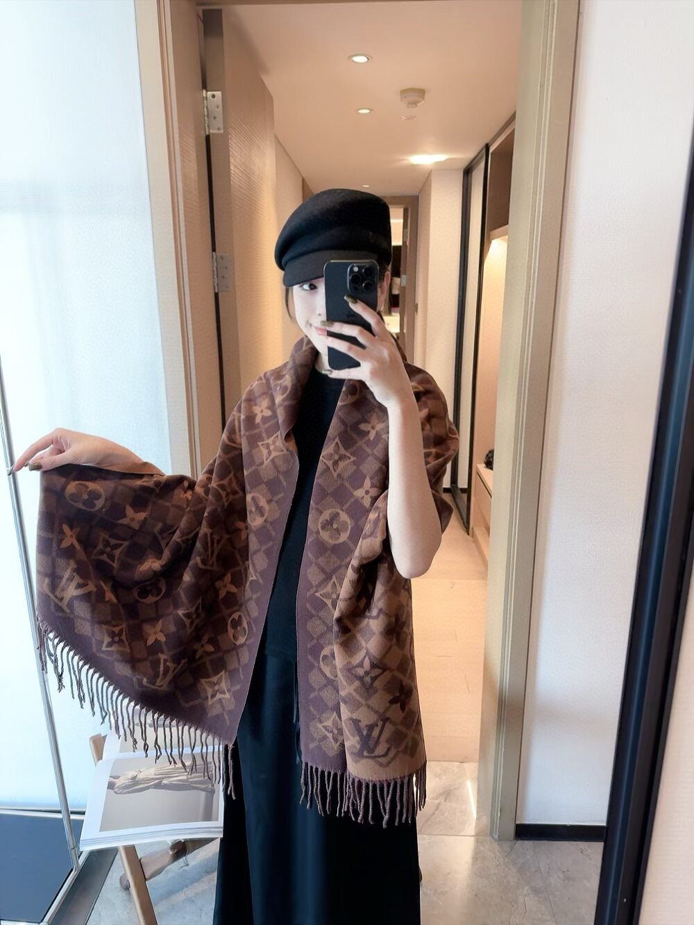 Louis Vuitton Rectangular Monogram Wrap Scarf