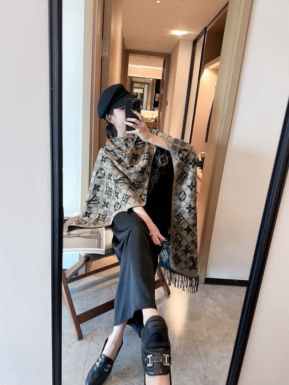 Louis Vuitton Rectangular Monogram Wrap Scarf