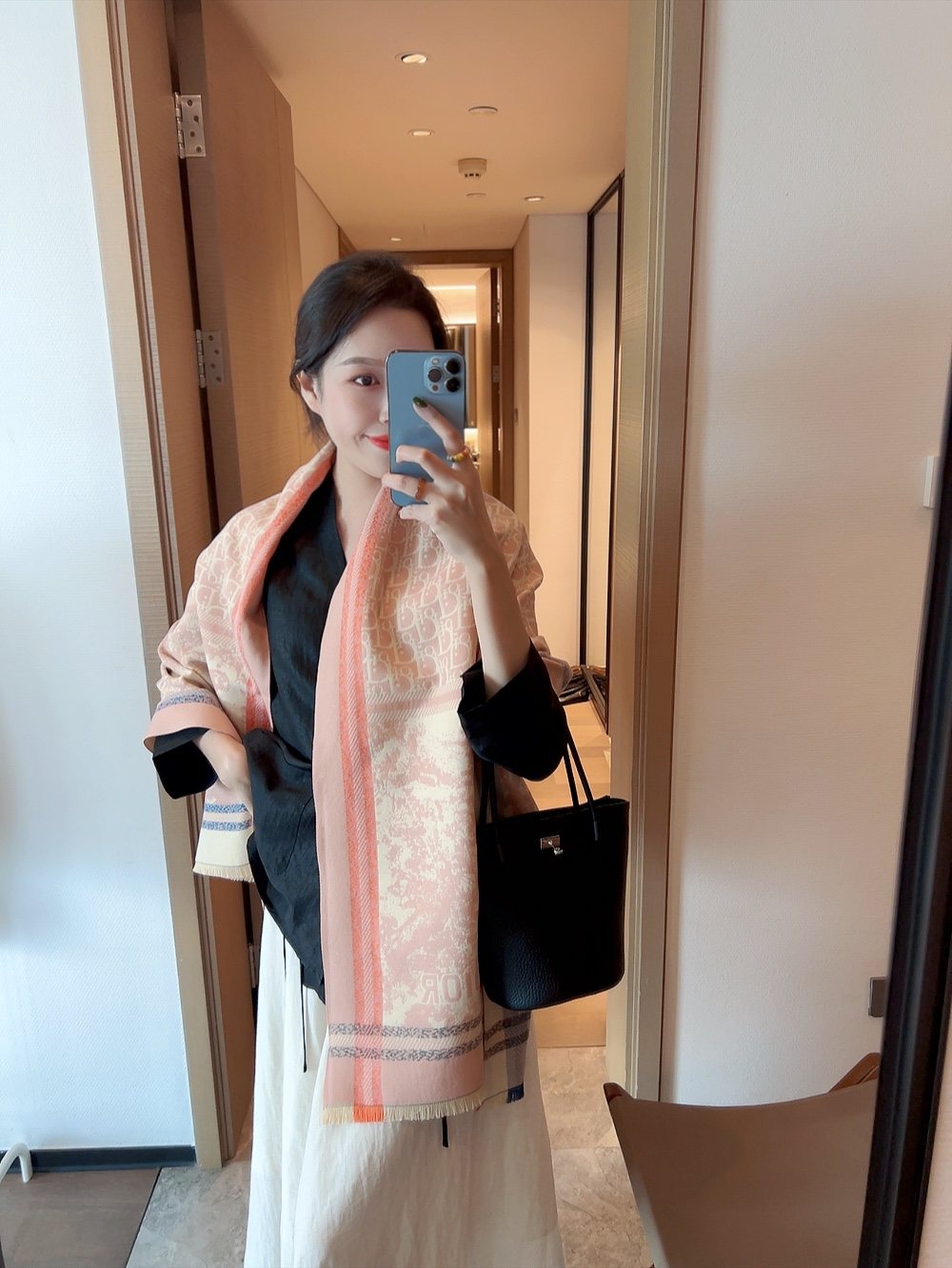 Dior Reversible Fringed Scarf