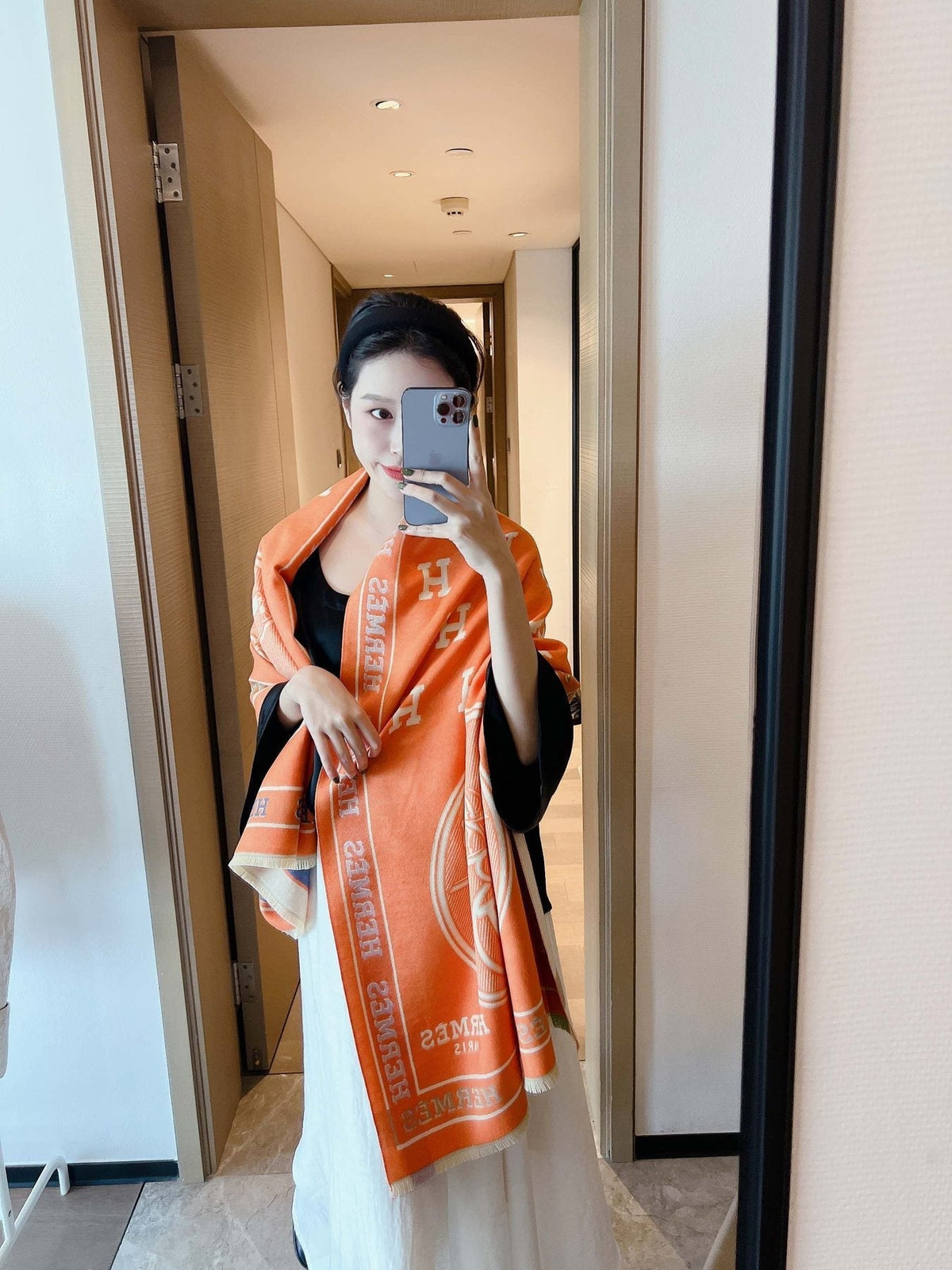 Hermès Equestrian Motif Scarf