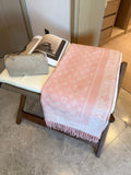 Louis Vuitton Wool Monogram Scarf with Framed Border
