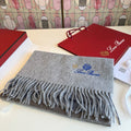 Loro Piana Two-Tone Fringe Scarf - 30 x 185 cm