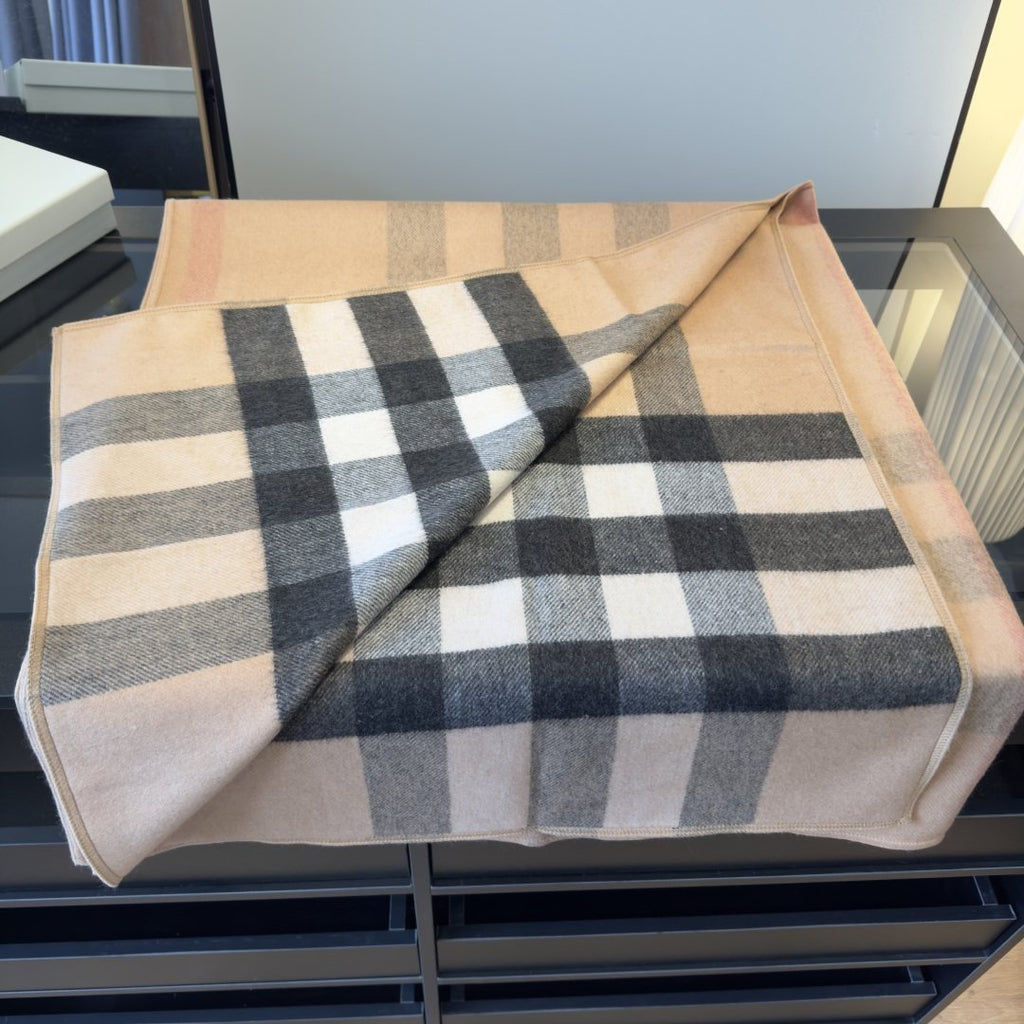 Burberry Reversible Plaid Cape Wrap