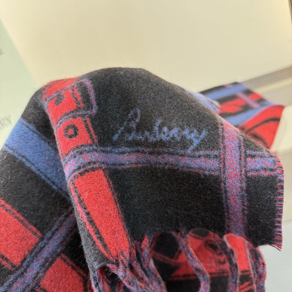Burberry Geometric Fringed Scarf