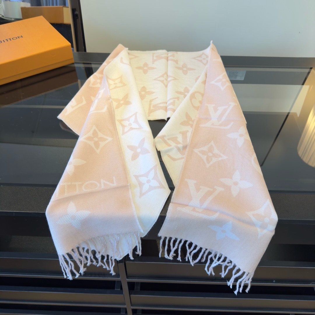 Louis Vuitton Reversible Wool Monogram Scarf - 180 x 30 cm