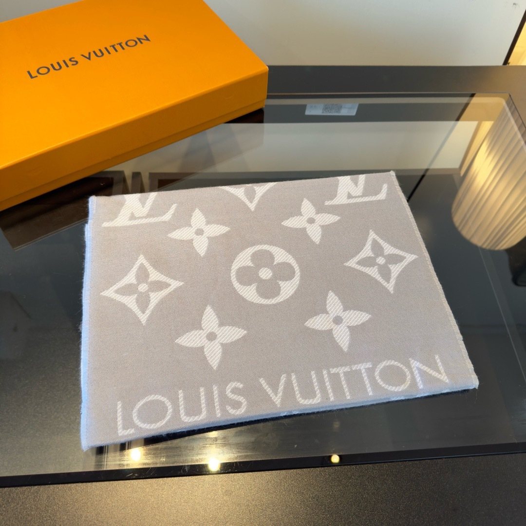 Louis Vuitton Oversized Monogram Wool Scarf - 180 x 30 cm