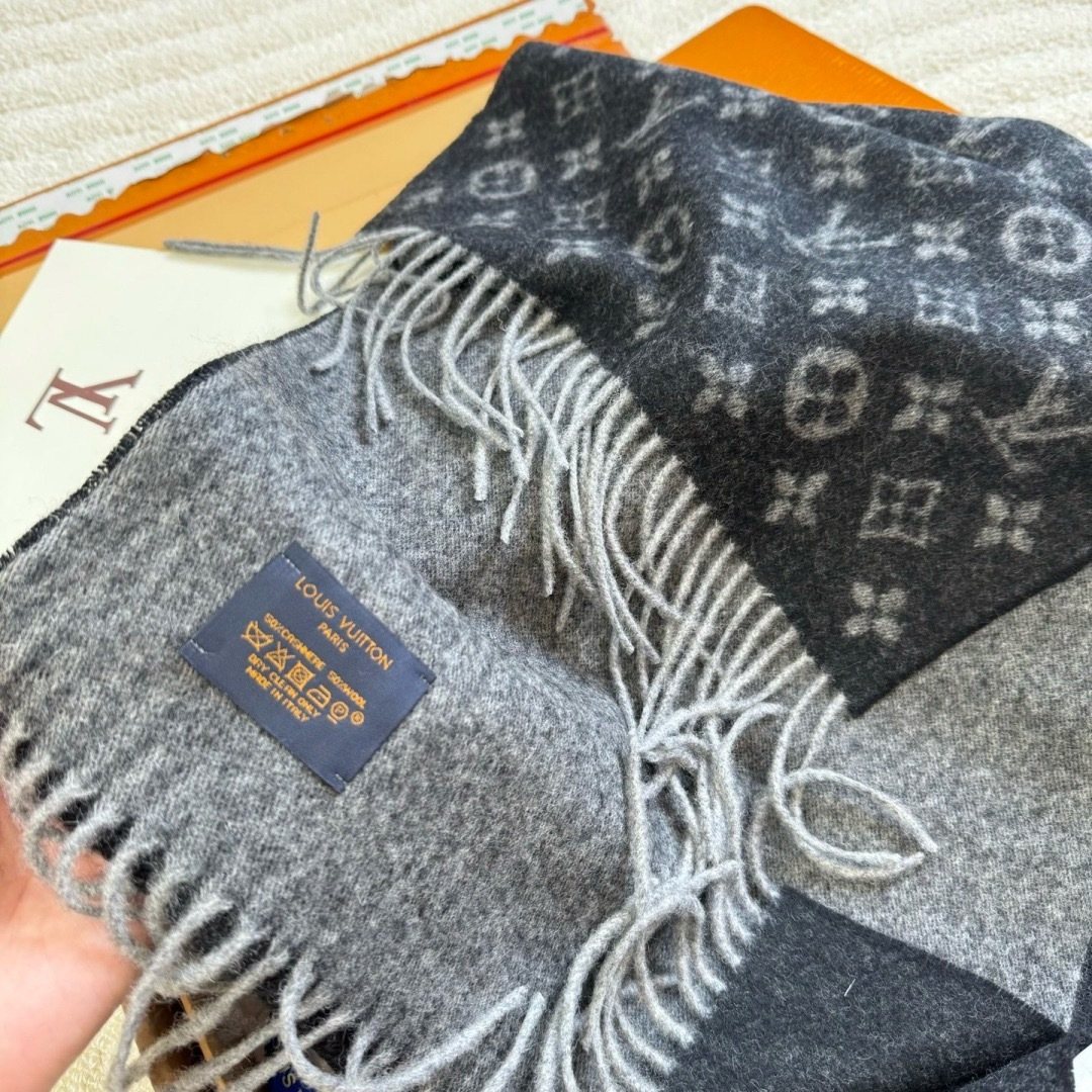 Louis Vuitton Men's Monogram Fringe Scarf - 30 x 180 cm