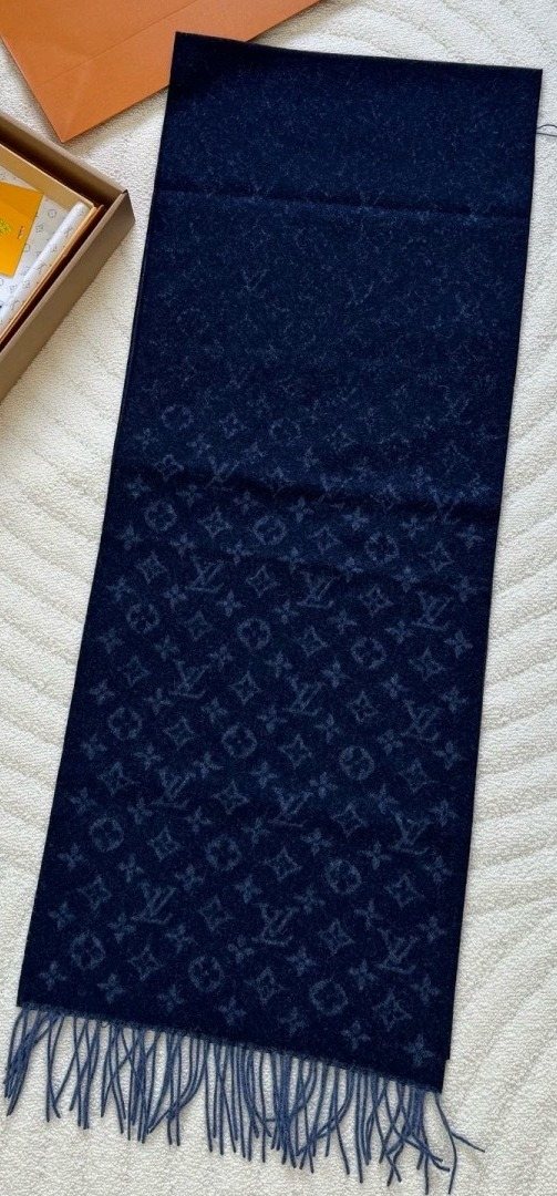 Louis Vuitton Men's Monogram Fringe Scarf - 30 x 180 cm