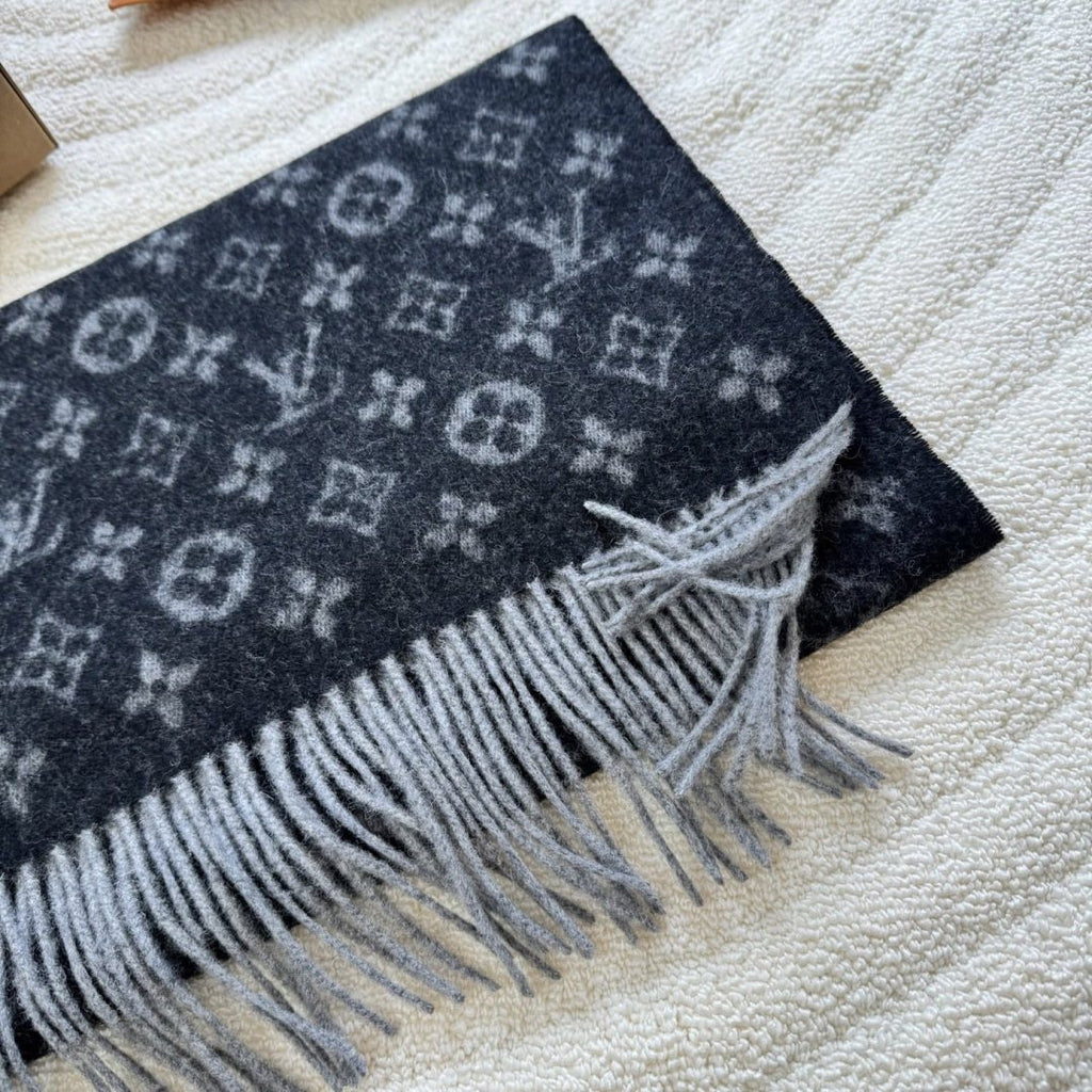 Louis Vuitton Two-Tone Reversible Monogram Scarf - 30 x 180 cm