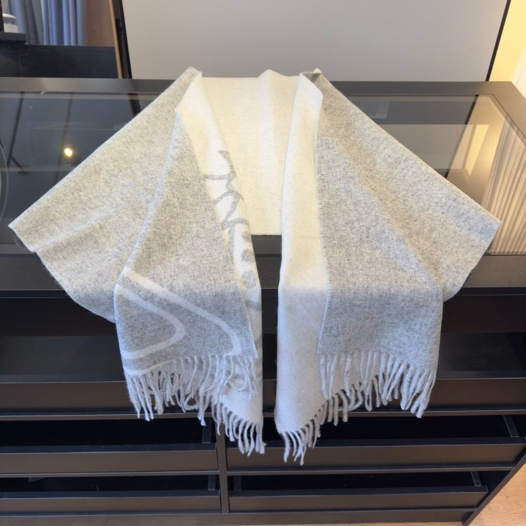 Vivienne Westwood Cashmere Orb Fringed Scarf