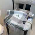 Loro Piana Fringed Plaid Scarf