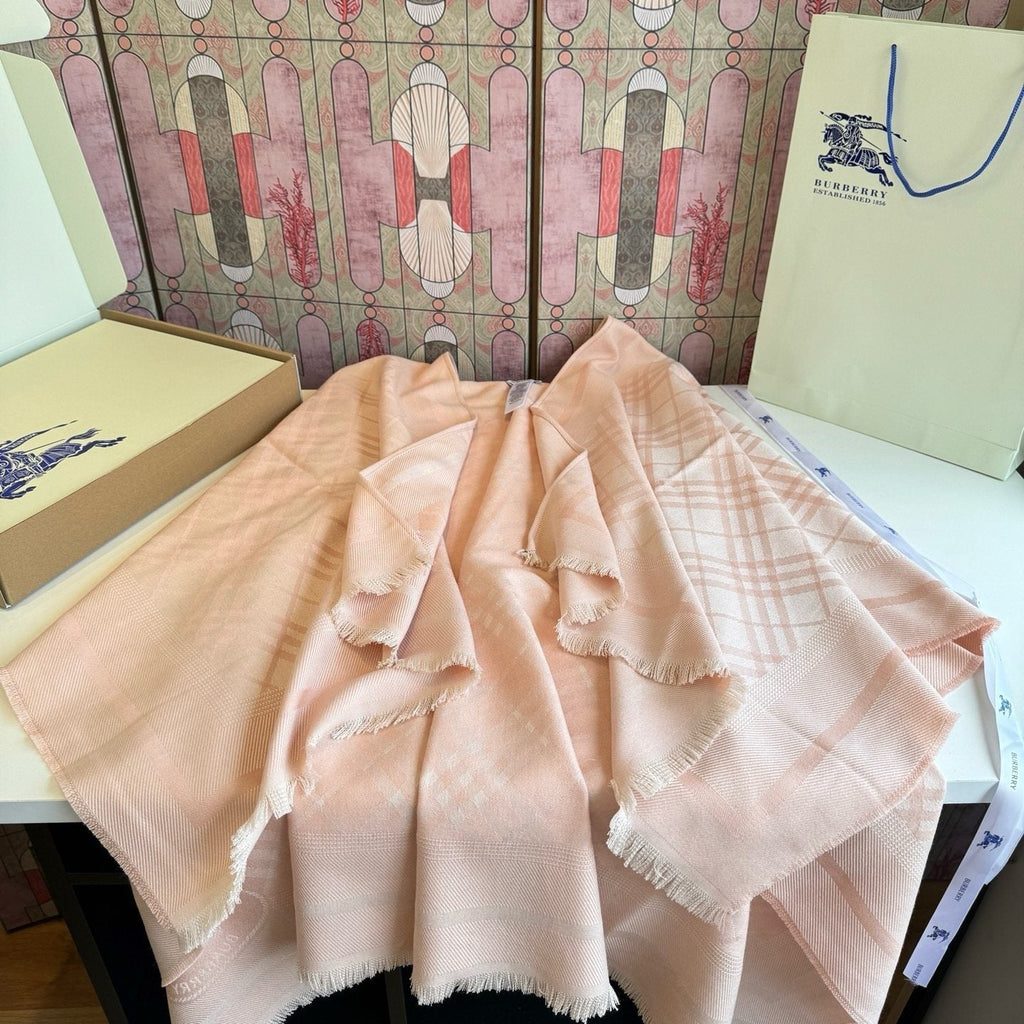 Burberry Fringed Woven Shawl