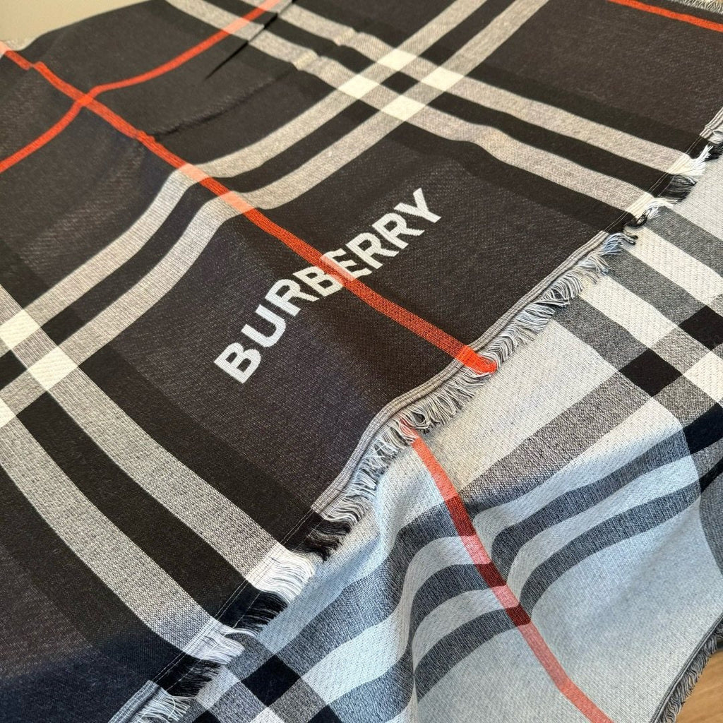 Burberry Bold Check Fringed Scarf - 110 x 200 cm