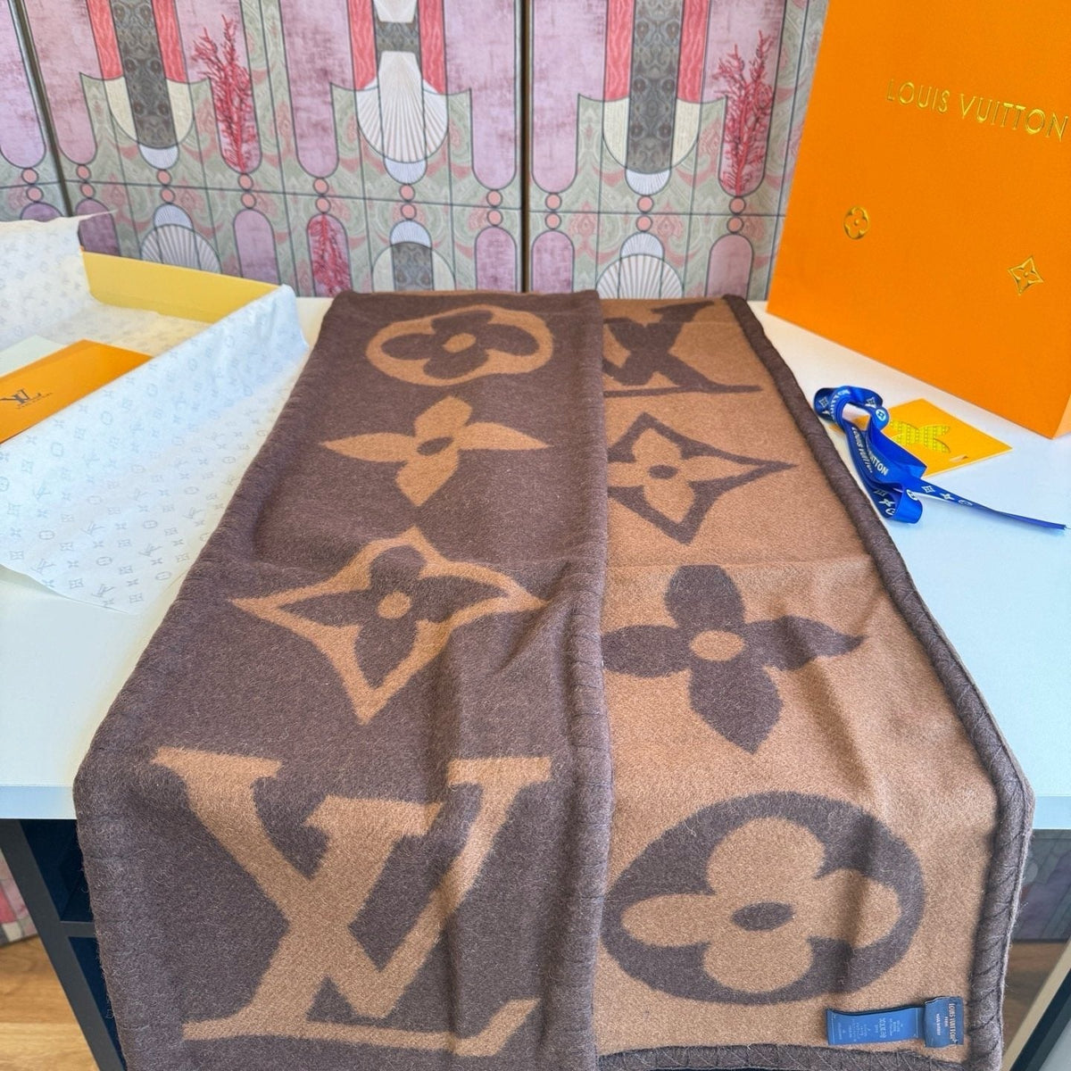Louis Vuitton Oversized Monogram Fashion Scarf