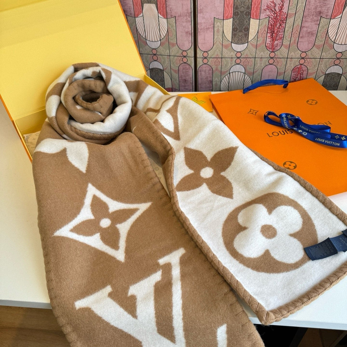 Louis Vuitton Oversized Monogram Fashion Scarf